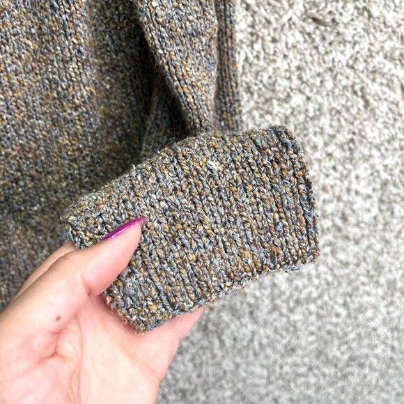 Eileen Fisher Cardigan Women’s S Knotted Silk Melange Knit Open Front Shaped Swe - Picture 6 of 8